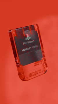 PS1 Memory Card - Colored BG